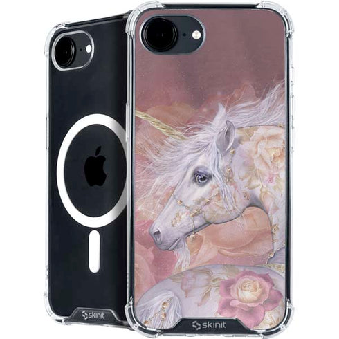 Licorne Florale Rose Unicorn by Laurie Prindle iPhone 16e MagSafe Case