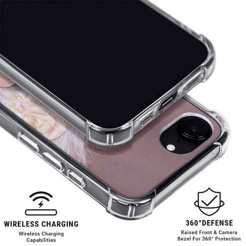 Licorne Florale Rose Unicorn by Laurie Prindle iPhone 16e MagSafe Case