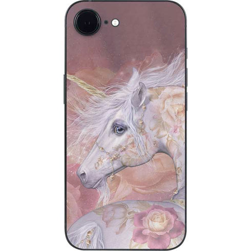Licorne Florale Rose Unicorn by Laurie Prindle iPhone 16e Skin
