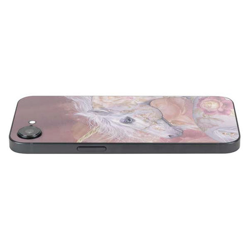 Licorne Florale Rose Unicorn by Laurie Prindle iPhone 16e Skin