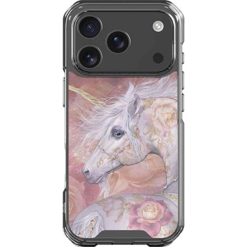 Licorne Florale Rose Unicorn by Laurie Prindle iPhone 18 Pro Clear Case