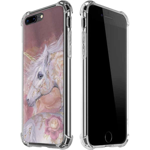Licorne Florale Rose Unicorn by Laurie Prindle iPhone Cases