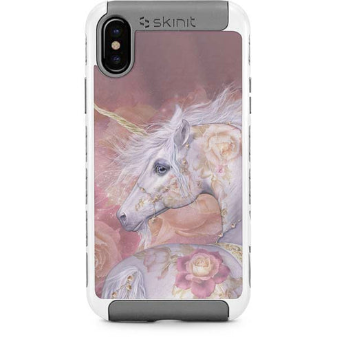 Licorne Florale Rose Unicorn by Laurie Prindle iPhone Cases