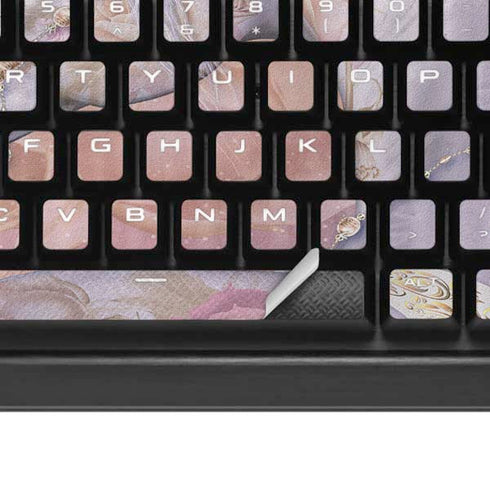 Licorne Florale Rose Unicorn by Laurie Prindle K95 RGB PLATINUM Mechanical Gaming Keyboard Skin