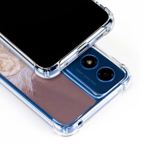 Licorne Florale Rose Unicorn by Laurie Prindle Moto G 5G (2024) Clear Case