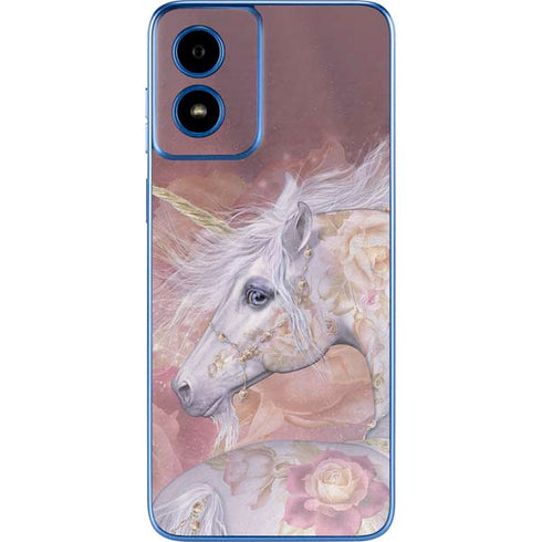 Licorne Florale Rose Unicorn by Laurie Prindle Moto G Play 4G (2024) Skin