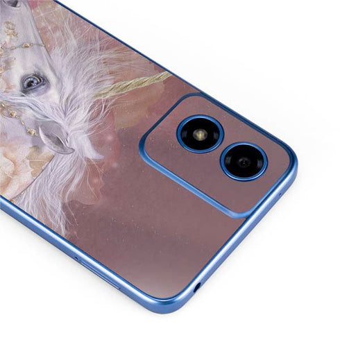 Licorne Florale Rose Unicorn by Laurie Prindle Moto G Play 4G (2024) Skin