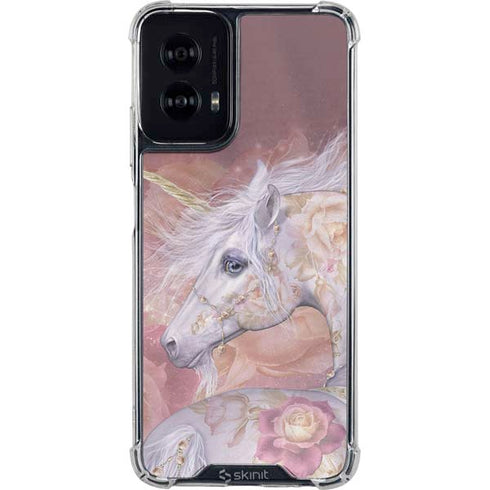 Licorne Florale Rose Unicorn by Laurie Prindle Moto G Power 5G (2024) Clear Case