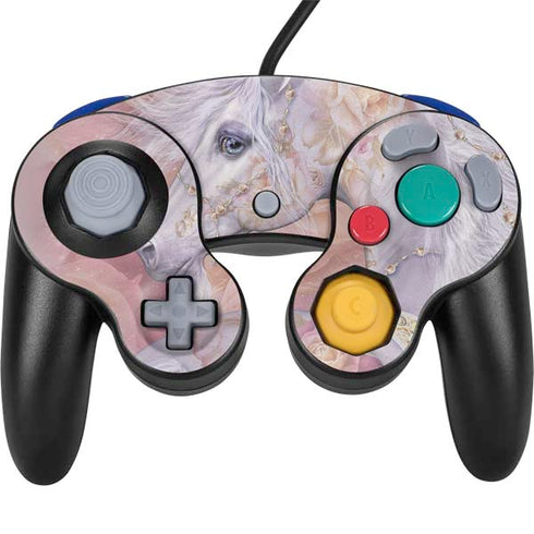 Licorne Florale Rose Unicorn by Laurie Prindle Nintendo Skins