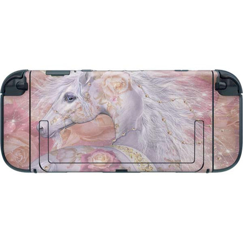 Licorne Florale Rose Unicorn by Laurie Prindle Nintendo Switch 2 (2025) with Joy-Con Skin
