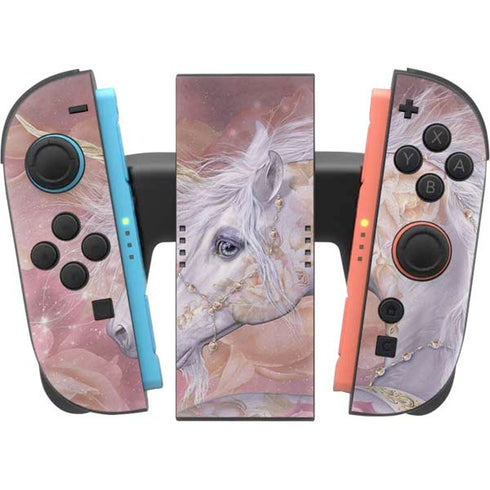 Licorne Florale Rose Unicorn by Laurie Prindle Nintendo Switch 2 (2025) Joy-Con Controller Skin