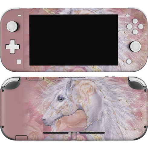 Licorne Florale Rose Unicorn by Laurie Prindle Nintendo Skins