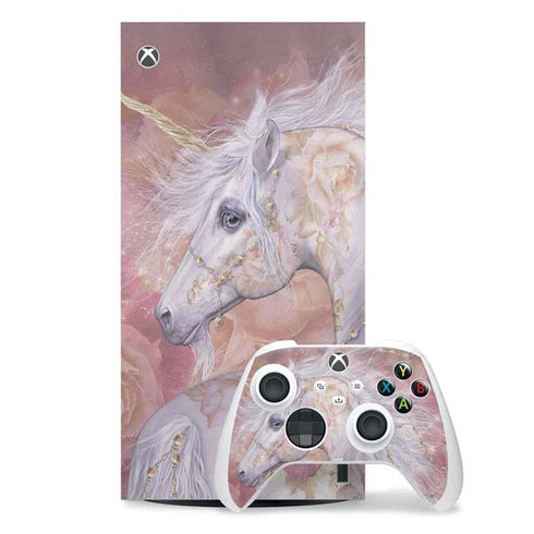 Licorne Florale Rose Unicorn by Laurie Prindle Xbox Series X Skins