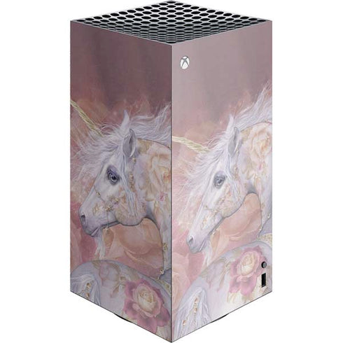 Licorne Florale Rose Unicorn by Laurie Prindle XBox Series X Digital Edition Console Skin