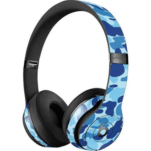Light Blue Street Camo Beats Solo 3 Wireless Skin