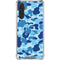Light Blue Street Camo Galaxy A17 Clear Case