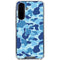 Light Blue Street Camo Galaxy A36 5G Clear Case