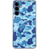 Light Blue Street Camo Galaxy A55 5G Clear Case