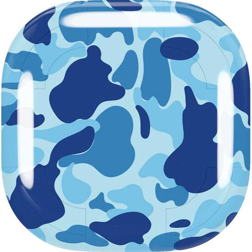 Light Blue Street Camo Galaxy Buds Live Skin
