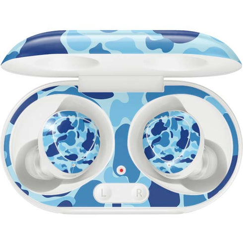 Light Blue Street Camo Galaxy Buds Plus Skin