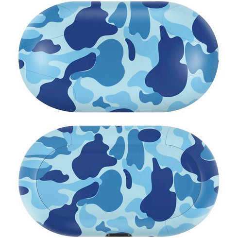 Light Blue Street Camo Galaxy Buds Skin