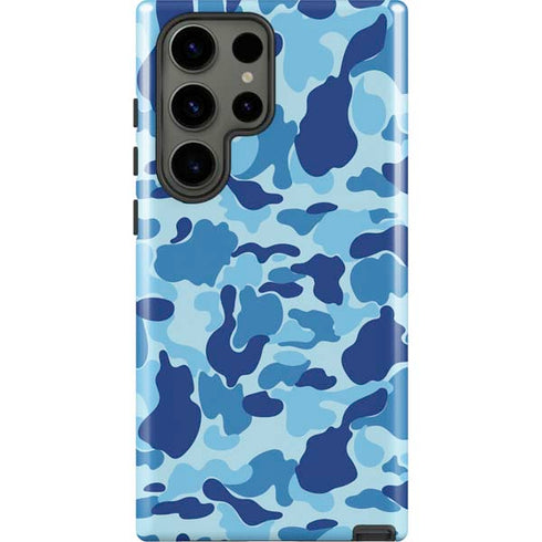 Light Blue Street Camo Galaxy S23 Ultra Pro Case