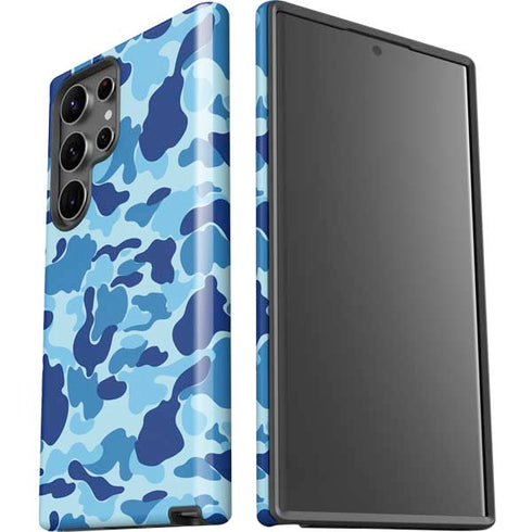 Light Blue Street Camo Galaxy S23 Ultra Pro Case