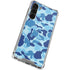 Light Blue Street Camo Galaxy S24 FE Clear Case