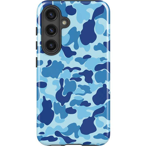 Light Blue Street Camo Galaxy S25 Impact Case