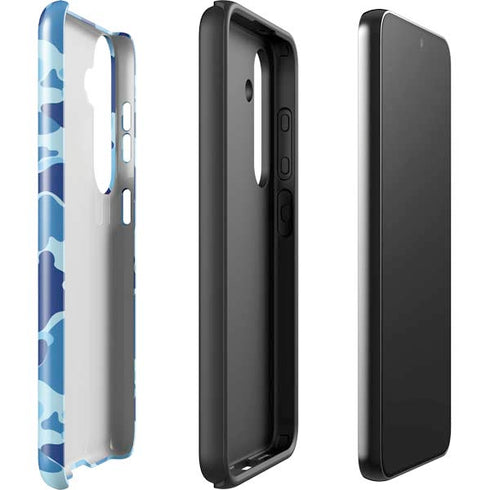 Light Blue Street Camo Galaxy S25 Impact Case