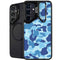 Light Blue Street Camo Galaxy S25 Kickstand Case