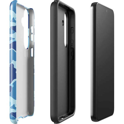 Light Blue Street Camo Galaxy S25 Plus Impact Case
