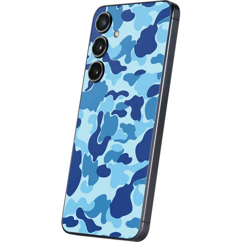Light Blue Street Camo Galaxy S25 Skin