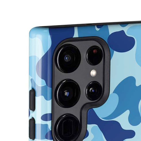 Light Blue Street Camo Galaxy S25 Ultra Impact Case