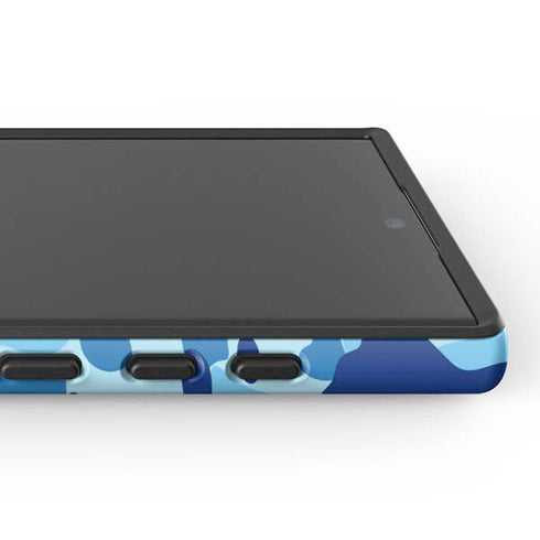 Light Blue Street Camo Galaxy S25 Ultra Impact Case
