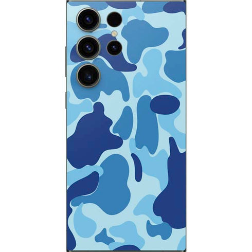 Light Blue Street Camo Galaxy S25 Ultra Skin