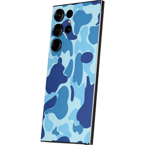 Light Blue Street Camo Galaxy S24 Ultra Skin