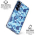 Light Blue Street Camo Galaxy S25 Clear Case