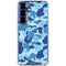 Light Blue Street Camo Galaxy S25 Plus Clear Case
