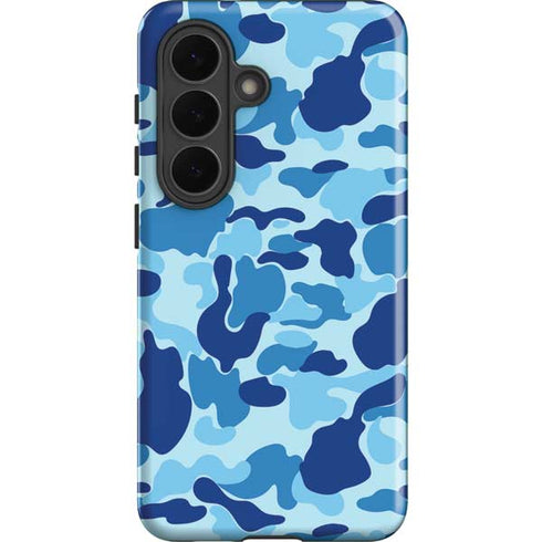 Light Blue Street Camo Galaxy S26 Impact Case