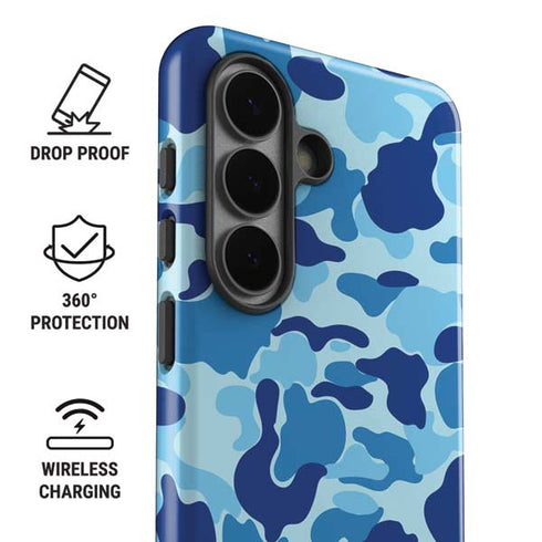 Light Blue Street Camo Galaxy S26 Impact Case