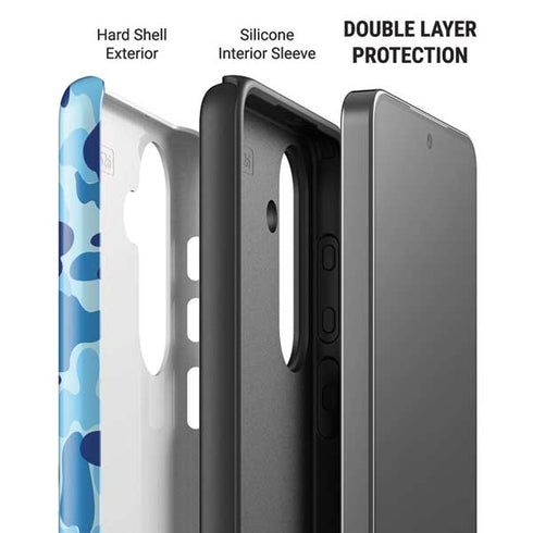 Light Blue Street Camo Galaxy S26 Impact Case