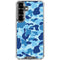 Light Blue Street Camo Galaxy S26 Plus Clear Case