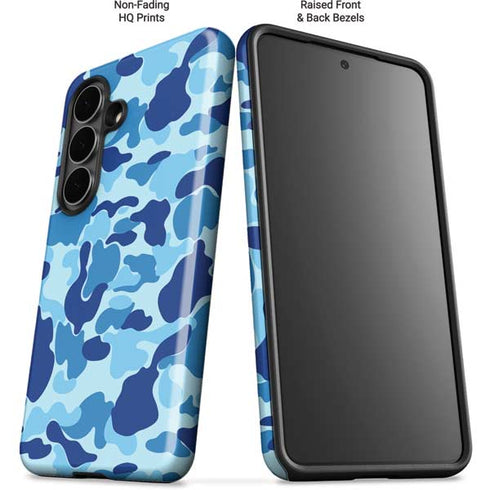 Light Blue Street Camo Galaxy S26 Plus Impact Case