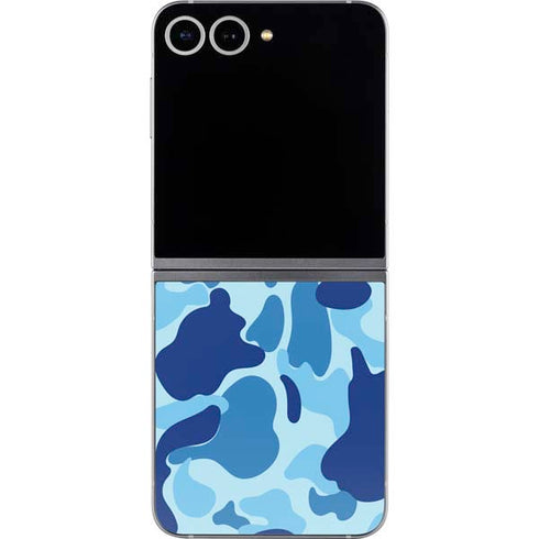 Light Blue Street Camo Galaxy Z Flip6 Skin