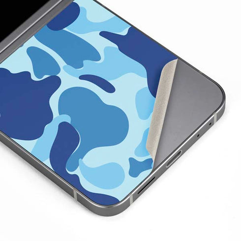 Light Blue Street Camo Galaxy Z Flip6 Skin