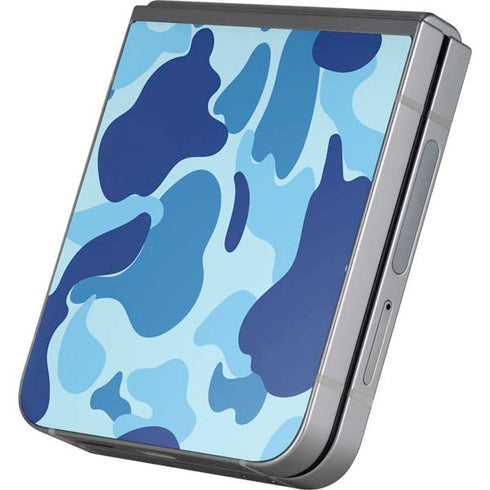 Light Blue Street Camo Galaxy Z Flip6 Skin