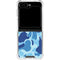 Light Blue Street Camo Galaxy Z Flip6 Clear Case
