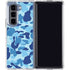 Light Blue Street Camo Galaxy Z Fold5 5G Clear Case