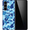 Light Blue Street Camo Galaxy Z Fold5 5G Skin